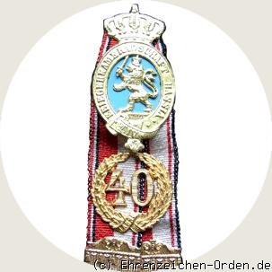 Abzeichen der Kriegerkameradschaft Hassia für 40 Jahre