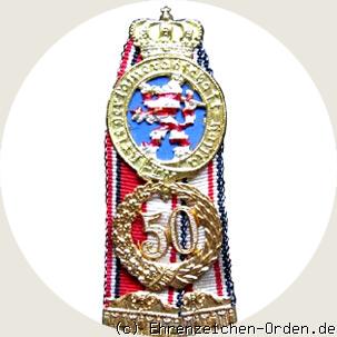 Abzeichen der Kriegerkameradschaft Hassia für 50 Jahre