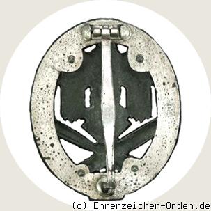 Allgemeines Sturmabzeichen mit Einsatzzahl 50 R&uuml;ckseite