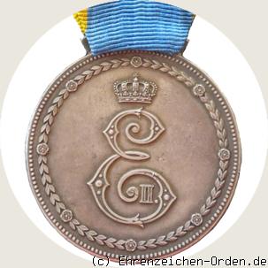 Herzog Ernst Medaille mit Eichenlaub 1914/15 R&uuml;ckseite