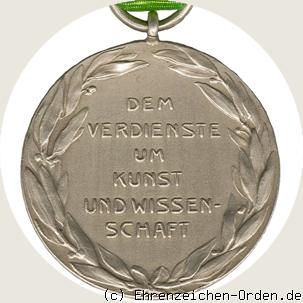 Silberne Medaille für Kunst und Wissenschaft ohne Krone – Herzog Ernst II. R&uuml;ckseite