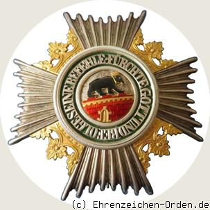 Hausorden Albrecht des Bären Bruststern zum Kommandeur 1. Klasse
