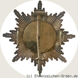Hausorden Albrecht des Bären brilliantierter Bruststern zum Großkreuz R&uuml;ckseite