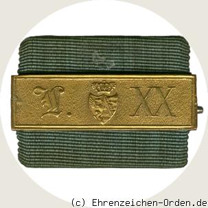 Dienstauszeichnung der Gendarmerie für 20 Jahre