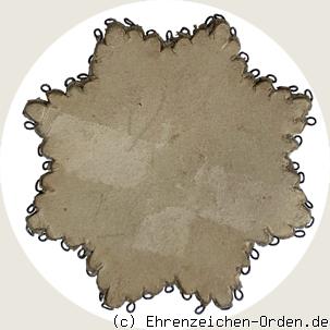 Gestickter Bruststern zum Großkreuz R&uuml;ckseite