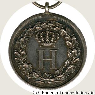 Silberne Medaille für Verrdienst, Anhänglichkeit und Treue