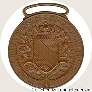 Ehrenzeichen für 40 Jahre in der freiwilligen Feuerwehr R&uuml;ckseite