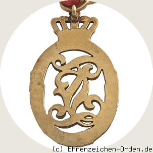 Goldenes Erinnerungszeichen 1906 am Ring R&uuml;ckseite