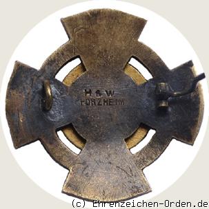 Ehrenzeichen des Badischen Landesvereins vom Roten Kreuz für 10 Jahre R&uuml;ckseite