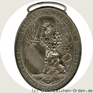 Erinnerungsmedaille für Vereine im Badischen Militärvereins-Verband in Silber