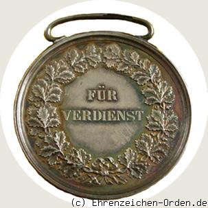 Silberne Verdienstmedaille Friedrich I. älteres Bild 1868 R&uuml;ckseite