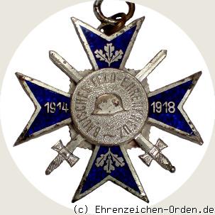 Badisches Feldehrenkreuz (silberne Variante) R&uuml;ckseite