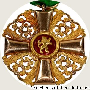 Orden vom Zähringer Löwen Ritterkreuz 1. Klasse R&uuml;ckseite
