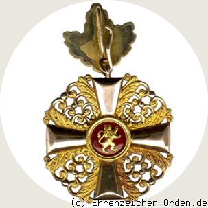 Orden vom Zähringer Löwen Ritterkreuz 1. Klasse mit Eichenlaub R&uuml;ckseite