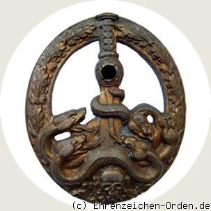 Bandenkampfabzeichen 3. Stufe (Gold) halbhohl