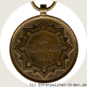 Denkzeichen für das Jahr 1849 R&uuml;ckseite