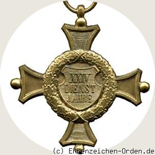 Dienstauszeichnungskreuz 2. Klasse für 24 Jahre ab 1906 R&uuml;ckseite