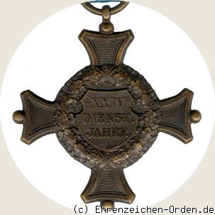 Dienstauszeichnungskreuz 2. Klasse für 24 Jahre R&uuml;ckseite