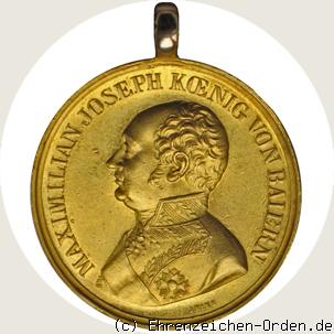 Goldene Militär-Verdienst-Medaille König Max Josef I. (großes Brustbild)