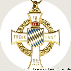 Bayerisches Kriegserinnerungskreuz weiß emaillierte Kreuzarme