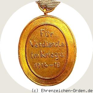 Kriegserinnerungszeichen des Bayerischen Landesvereins vom Roten Kreuz R&uuml;ckseite