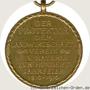 Landwirtschaftliche Jubiläumsmedaille in Bronze R&uuml;ckseite