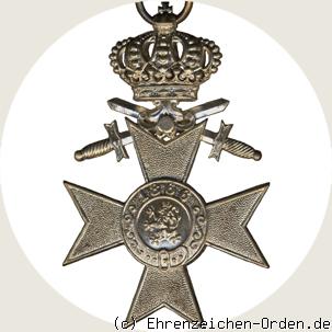 Militärverdienstkreuz 2.Klasse mit Krone und Schwertern  (3.Form 1913) R&uuml;ckseite