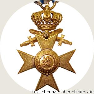 Militärverdienstkreuz 1.Klasse mit Krone und Schwertern  (3.Form 1913) R&uuml;ckseite