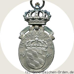 Prinzregent Luitpold Medaille mit der Krone in Silber R&uuml;ckseite