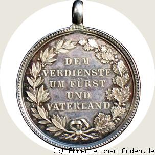 Silberne Zivilverdienstmedaille  Stempel ab 1827 R&uuml;ckseite