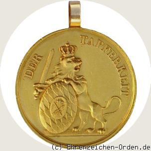 Königlich-bayerische Militär-Verdienst-Medaille in Gold Typ 1.2 ab 1827 R&uuml;ckseite