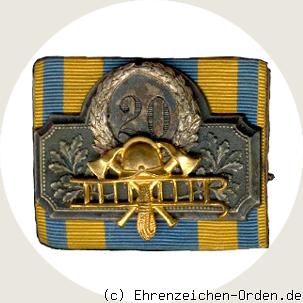 Feuerwehrehrenzeichen für 20 Jahre Dienst