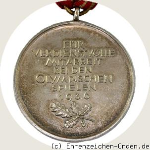 Deutsche Olympia-Erinnerungsmedaille 1936 R&uuml;ckseite
