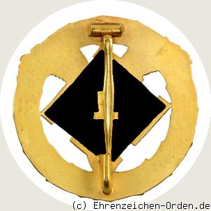 Deutsches Motorsportabzeichen 1. Stufe Gold R&uuml;ckseite