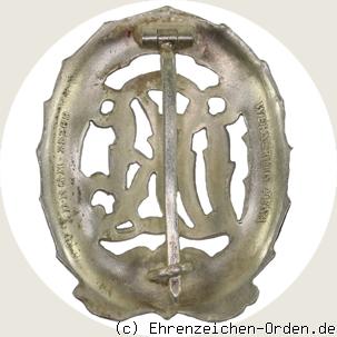 Deutsches Reichssportabzeichen DRL ab 1935 in Silber R&uuml;ckseite