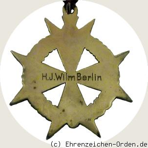 Ehrenkreuz der Feldartillerie R&uuml;ckseite