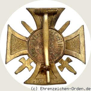 Kriegsehrenkreuz der Kriegsfreiwilligen 1914-1918 R&uuml;ckseite