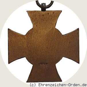 Ehrenkreuz des 1.Weltkrieges  Kriegsteilnehmerkreuz R&uuml;ckseite