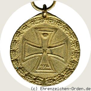 Ehrenmedaille des Weltkrieges 1914-1918 R&uuml;ckseite