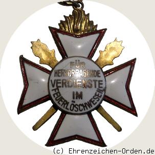 Feuerwehr-Verdienstkreuz Provinz Brandenburg R&uuml;ckseite