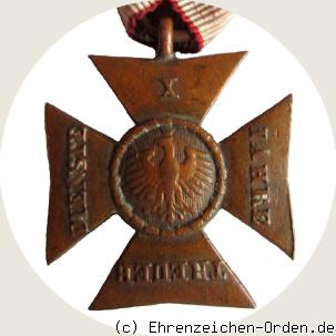 Dienstalterzeichen der Unteroffiziere für 10 Jahre