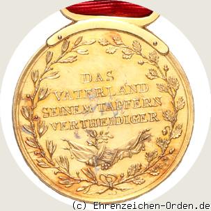 Goldene Ehren-Medaille 2. Form Carl Grosherzog R&uuml;ckseite