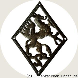 1. Badisches Freiwilligen-Bataillon Ärmelabzeichen R&uuml;ckseite