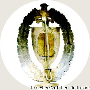 Ehrenzeichen der Stoßtruppe der Baltischen Landeswehr R&uuml;ckseite