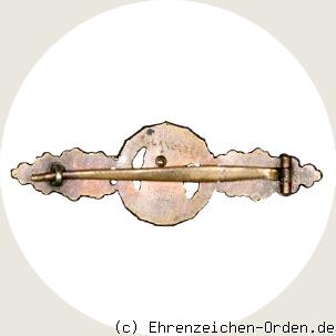 Frontflugspange für Aufklärer in Bronze R&uuml;ckseite