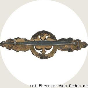 Frontflugspange für Fern-Nachtjäger in Gold R&uuml;ckseite