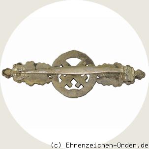 Frontflugspange für Schlachtflieger in Silber R&uuml;ckseite