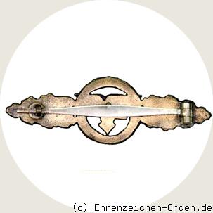 Frontflugspange für Transport-und Luftlandeflieger in Gold R&uuml;ckseite