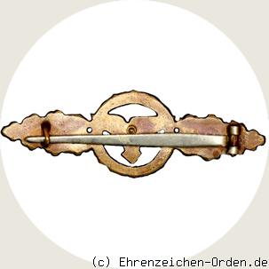 Frontflugspange für Transport-und Luftlandeflieger in Bronze R&uuml;ckseite