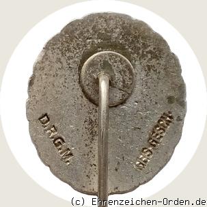 Silbernes Mitgliedsabzeichen 1.Form Frontkämpfer des Weltkrieges 1914-1918 e.V. R&uuml;ckseite